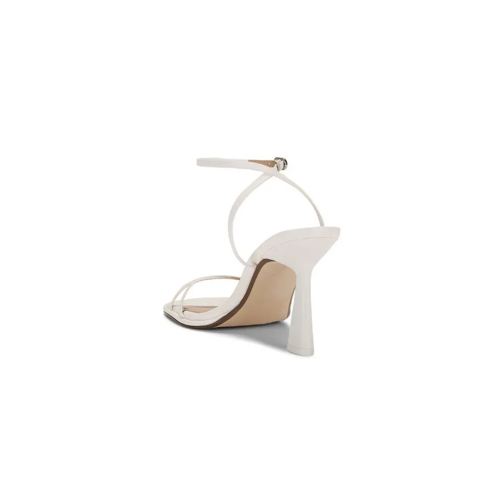 Steve Madden Zarya Heels in White Leather 6 With Box Womens Sandals - Image 14