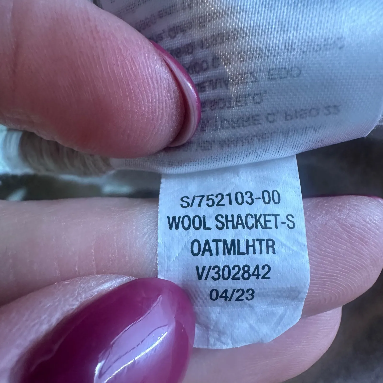 OLD NAVY Women's Wool Shacket Oatmeal Heather shirt jacket oversized Size 3X - Image 12