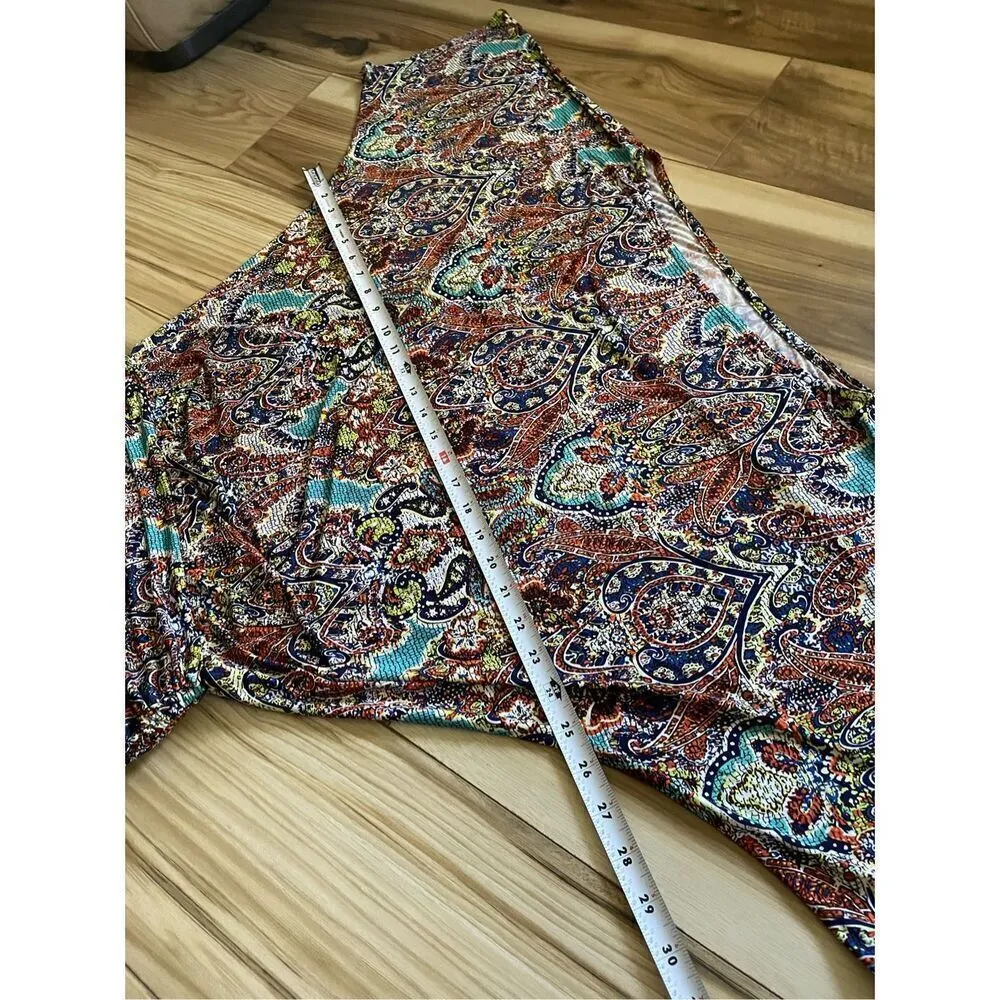 Tunic or mini dress colorful Blue Size M - Image 3