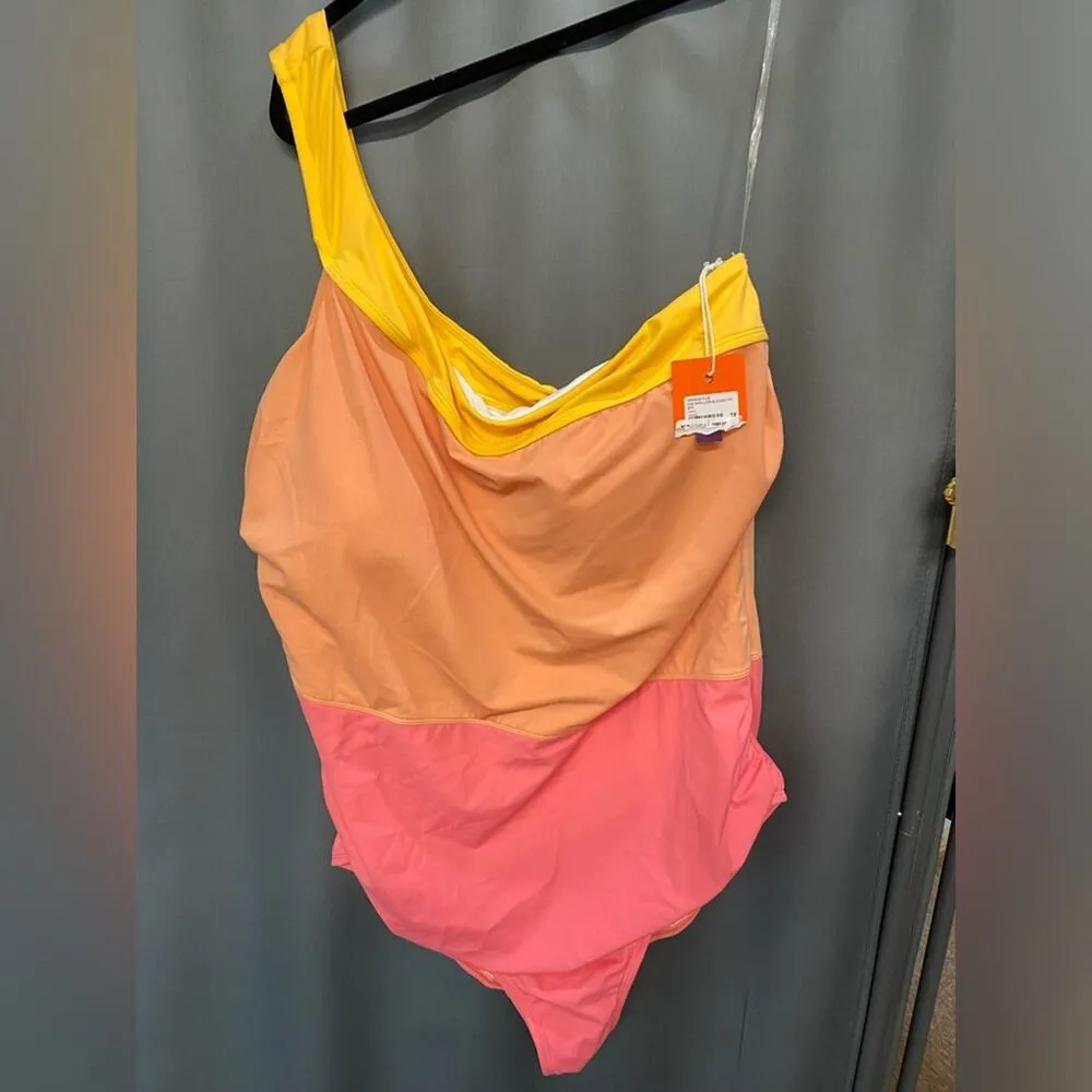 Freely one shoulder color block plus size 3x NWT (b31.3) - Image 2