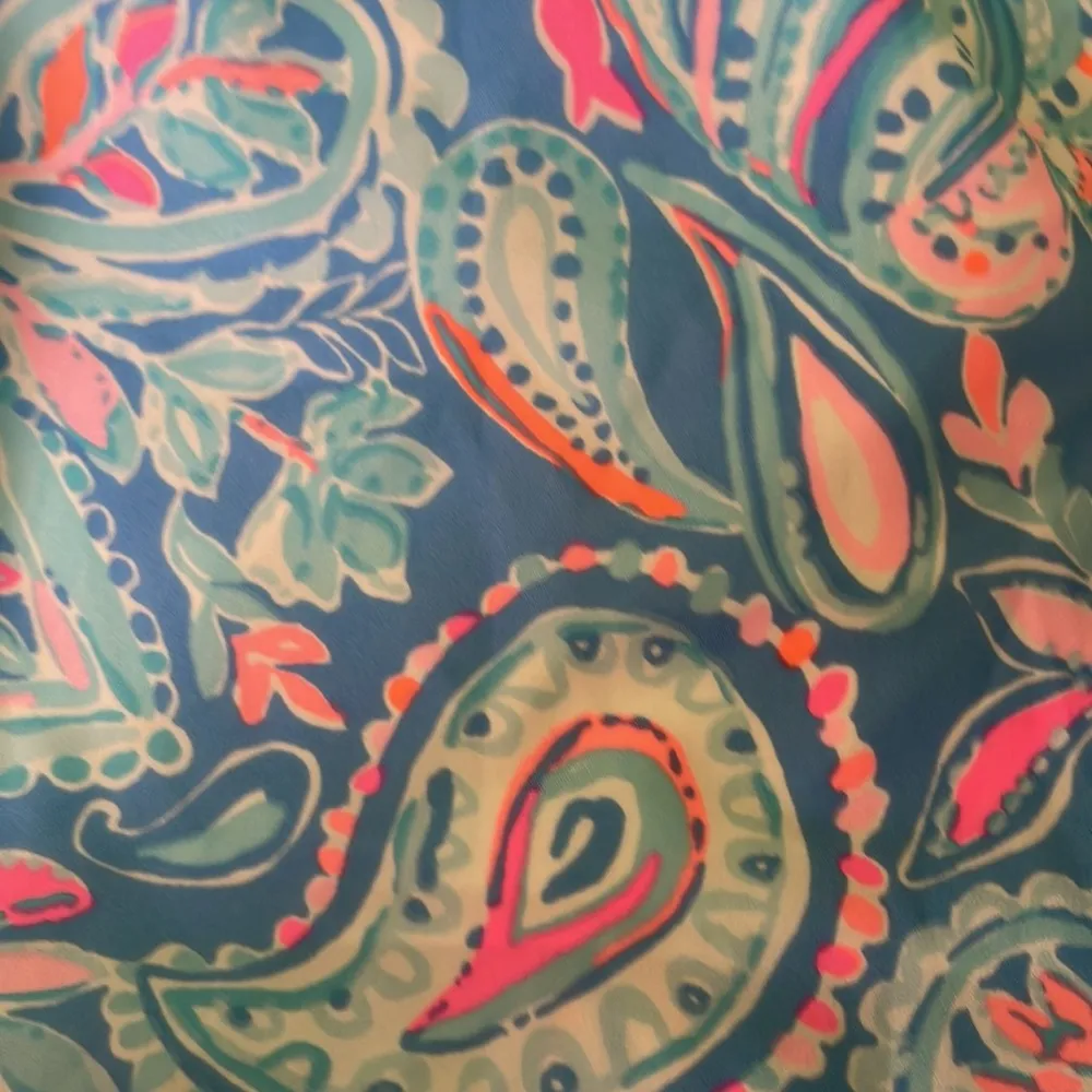 Lilly Pulitzer Ocean Trail Shorts Luxletic In Zanzibar Blue Fish Kiss Size XS - Image 3