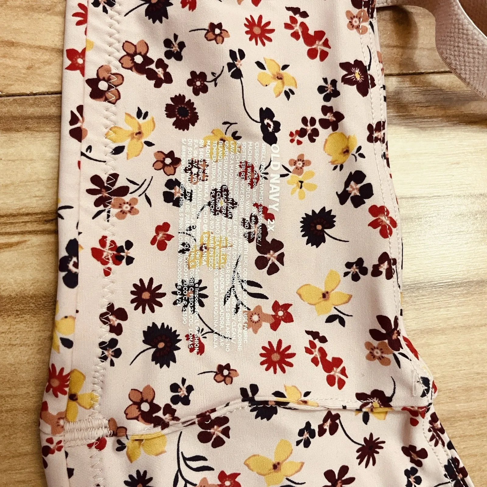 Old Navy Women's Sz 2X No-Show Bralette Bra Pink Floral Barely There Loungewear - Image 5