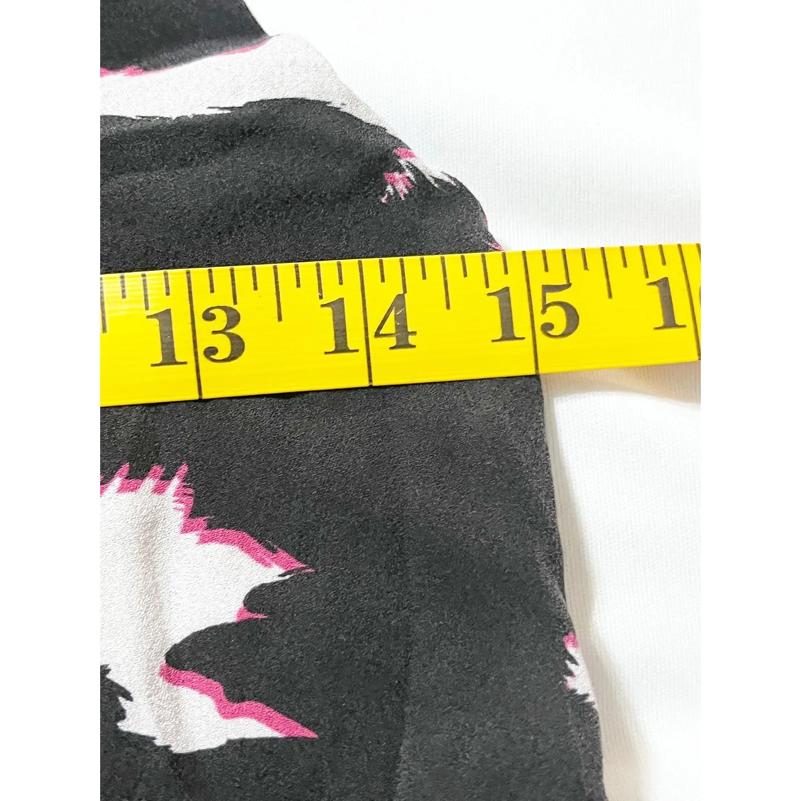 Proenza Schouler Watercolor Abstract Printed Luxury Silk Mini Dress Size 0 Black - Image 10