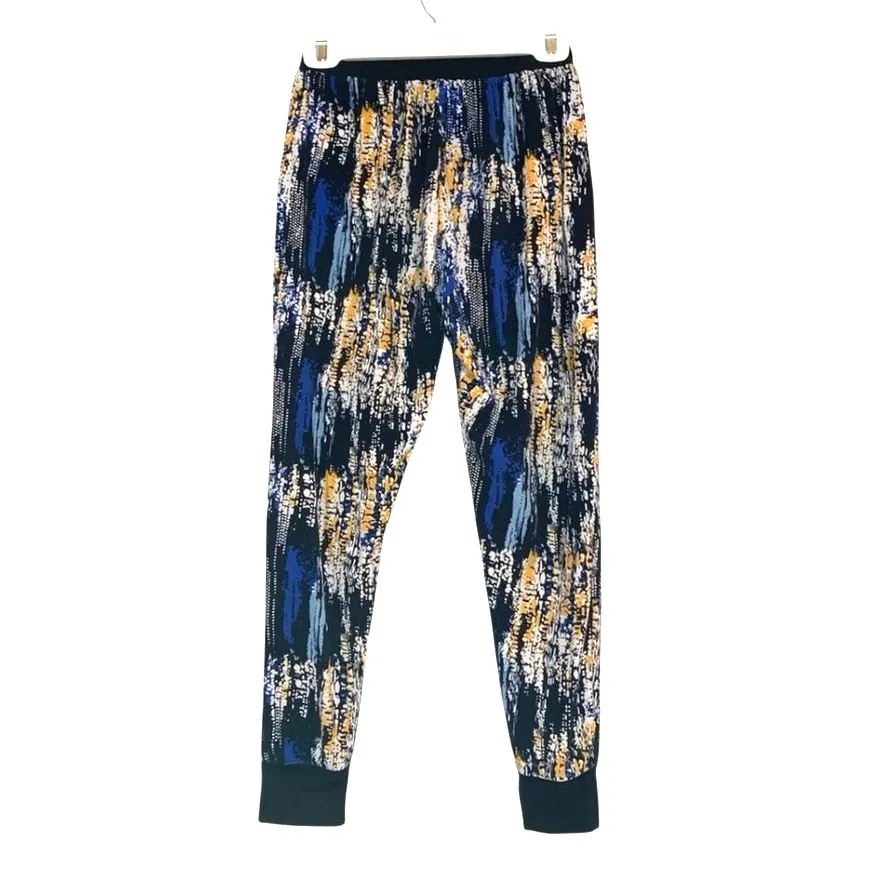 Multicolored Patterned Jogger Hip Hop Pants Blue Size undefined - Image 2