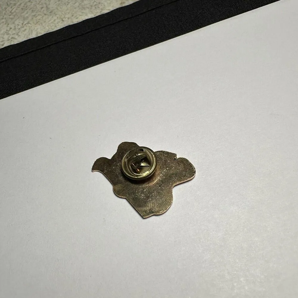 Signed Park Bear With Snow Ski Enamel Tack Lapel Pin - Image 8