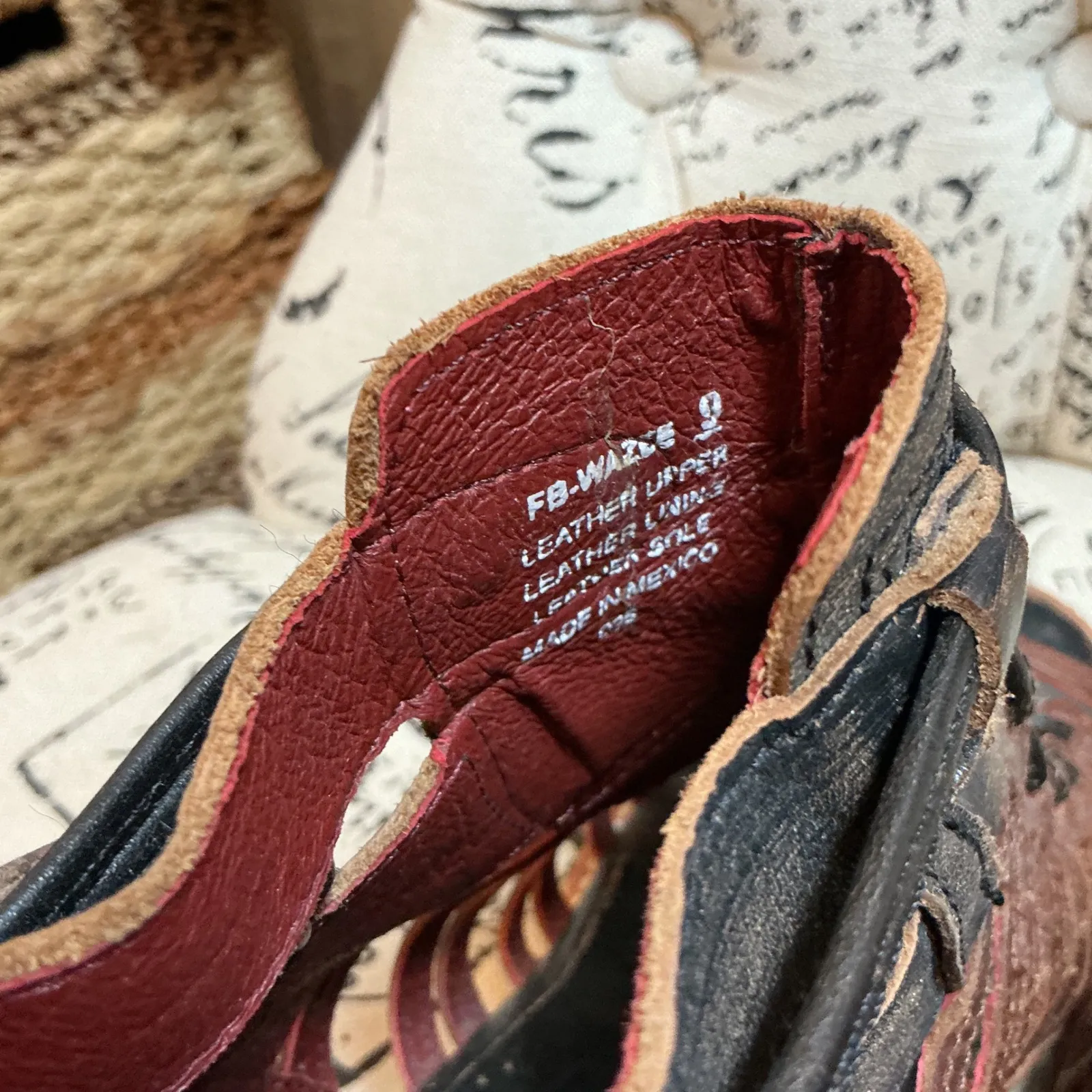 Freebird Wazee cognac strappy leather sandals Sz 9 Brown - Image 8