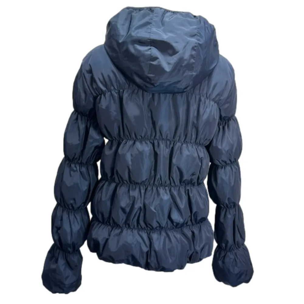 Bethany Mota Navy Blue Hooded Puffer Jacket YouTube Vlogger Favorite Large - Image 3