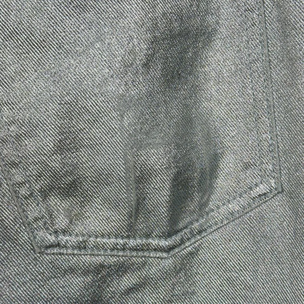 Universal Thread SZ 4R 90's Baggy Jeans Shiny Silver Hi-Rise 100% Cotton New - Image 7