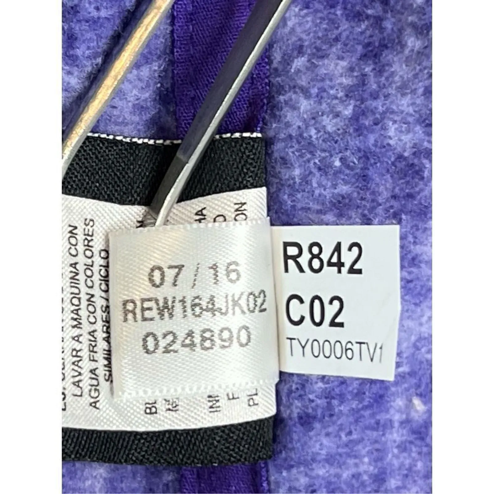 Reebok Spacedye Polar Fleece Crush It Zip Up Jacket SMALL‎ Athleisure Casual NWT - Image 8