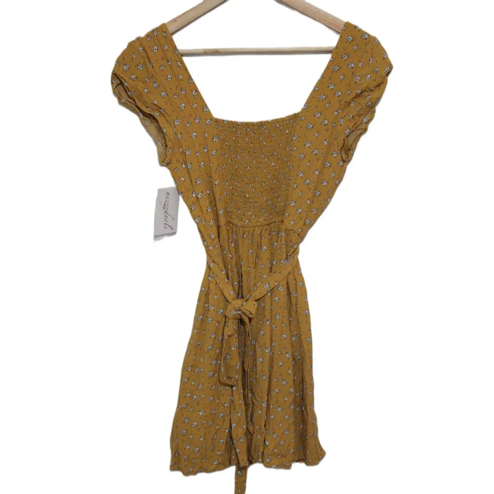 Womens Abercrombie & Fitch Floral Short Sleeve Mini Dress Size Small S - Image 2