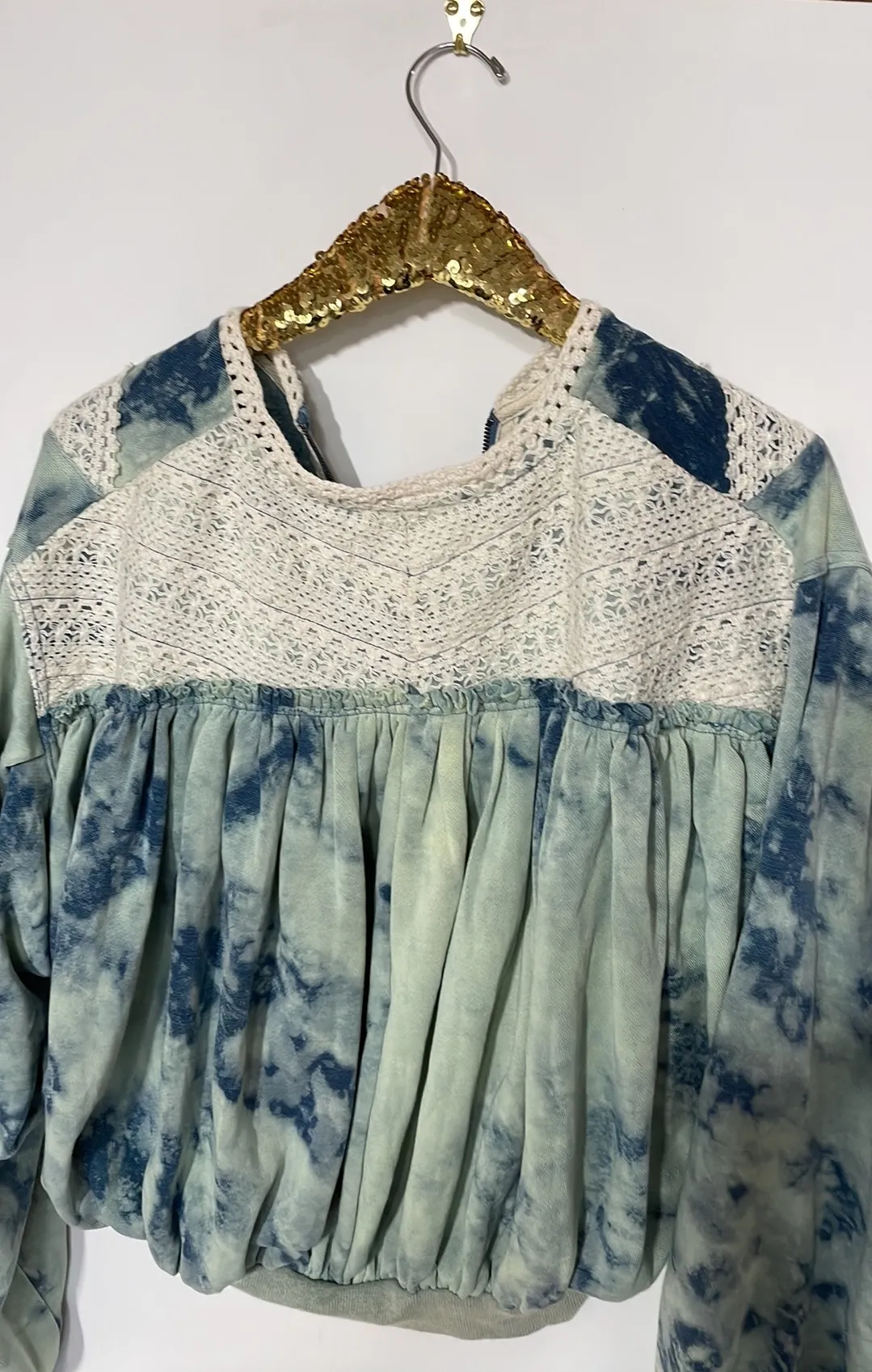 We The Free True Blue Crochet Jacket - Image 6