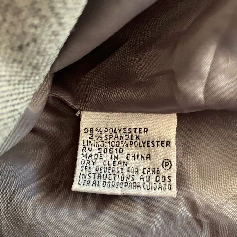 Le Suit Size 14WP Petite Multicolor Print Button Suit Blazer Career Jacket - Image 6