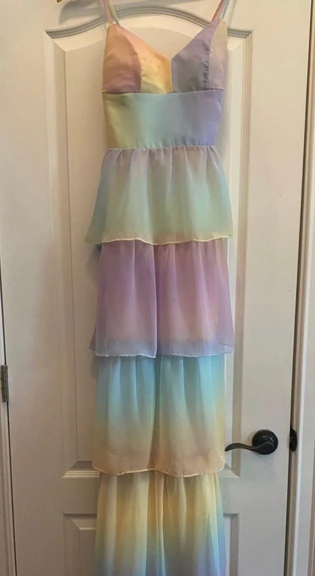 Thaddea Rainbow Maxi Dress - Image 3