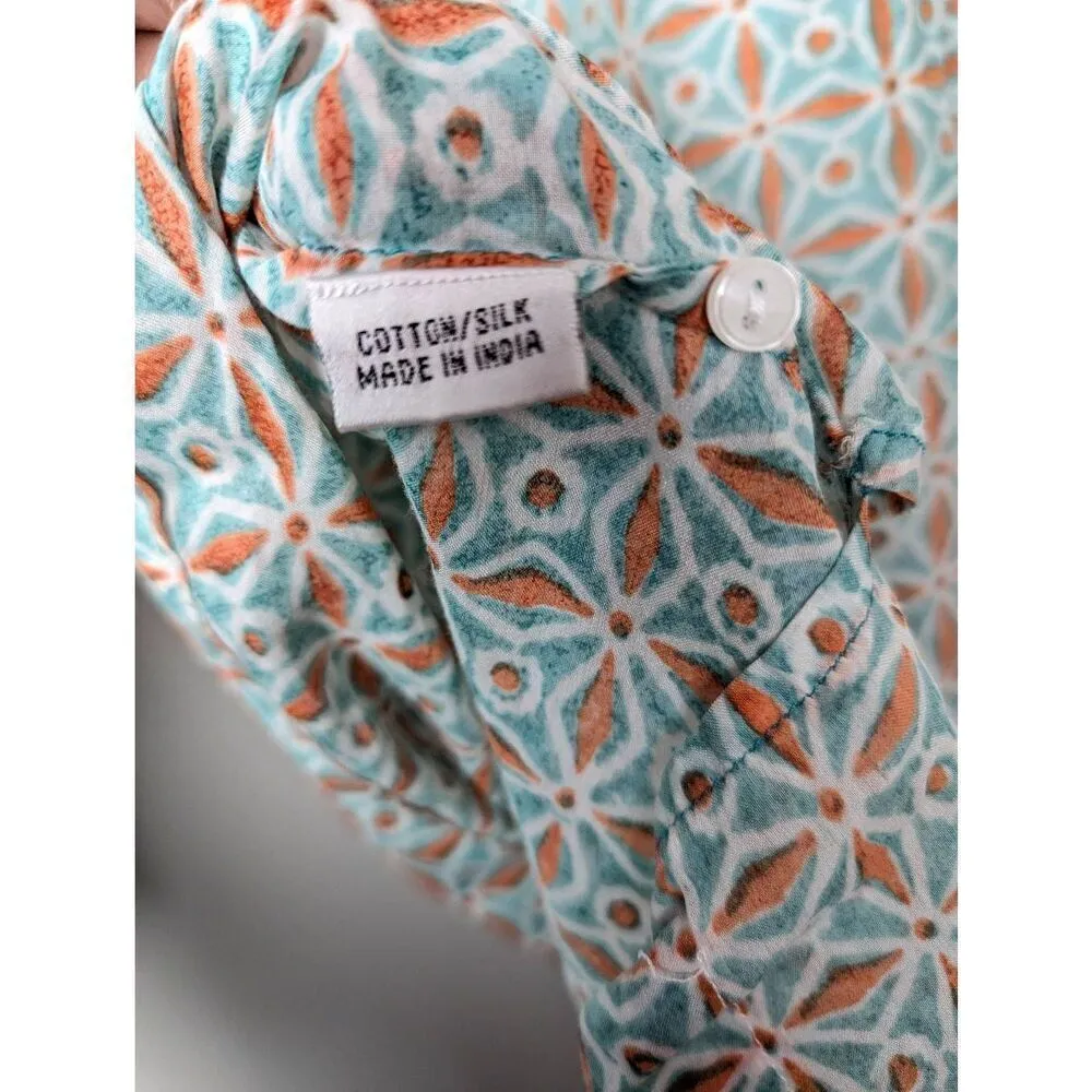 Roberta Roller Rabbit cotton silk top Small - Image 3