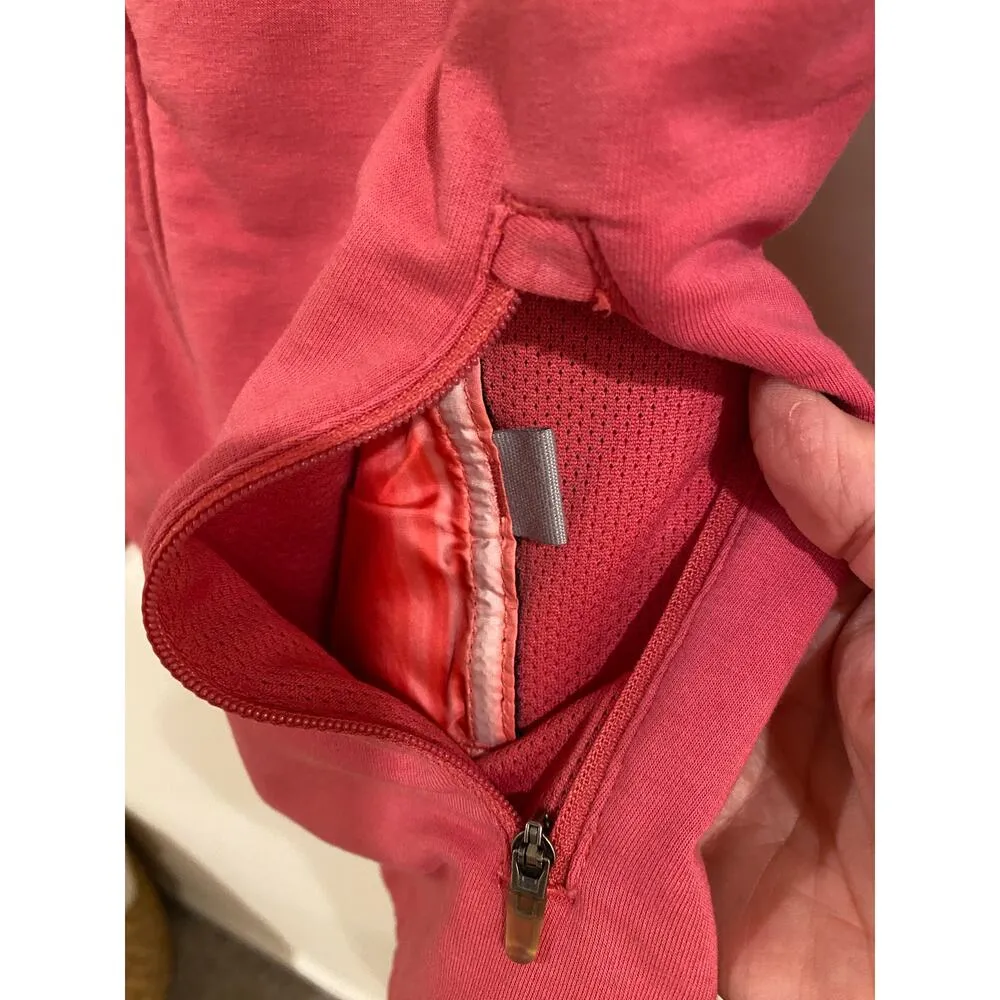 Nike Long Sleeve Dri Fit Sports Zip Up Hoodie Jacket Red Women's Size Medium - Image 6