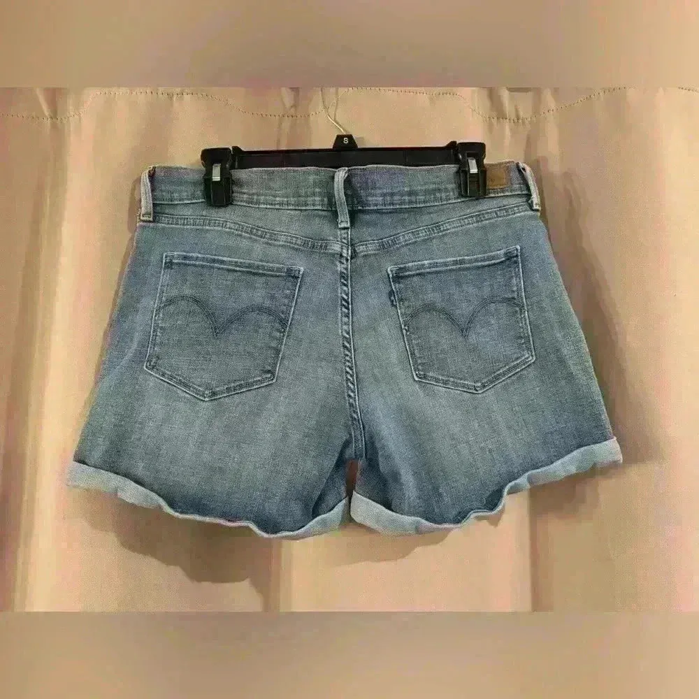 Women’s Blue Jean Levi Shorts - Image 2