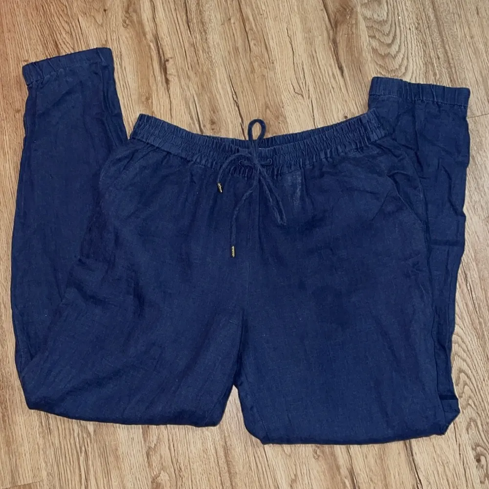 Michael Kors 8 Linen Blue tie up joggers - Image 8