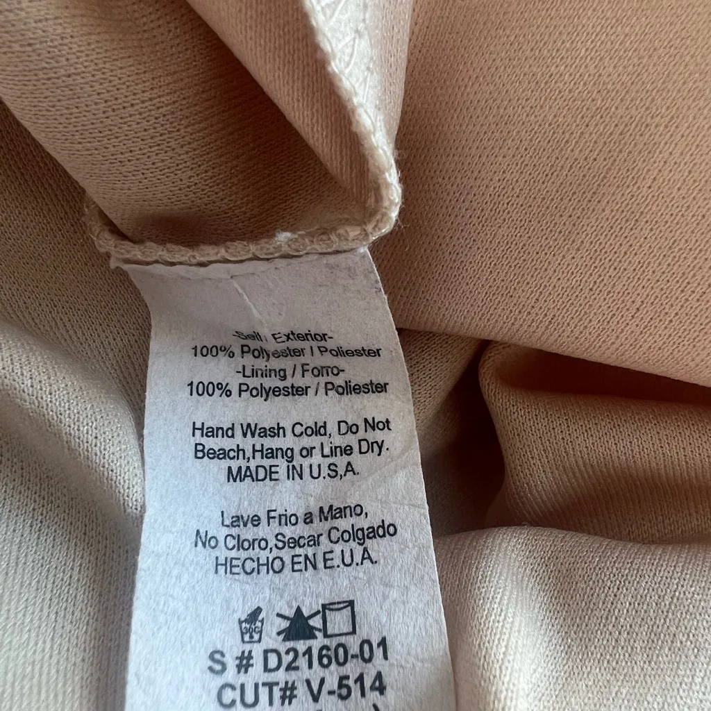 Floral‎ Swirl Poema sleeveless Coral Red dress with belt made in the USA size S - Image 6