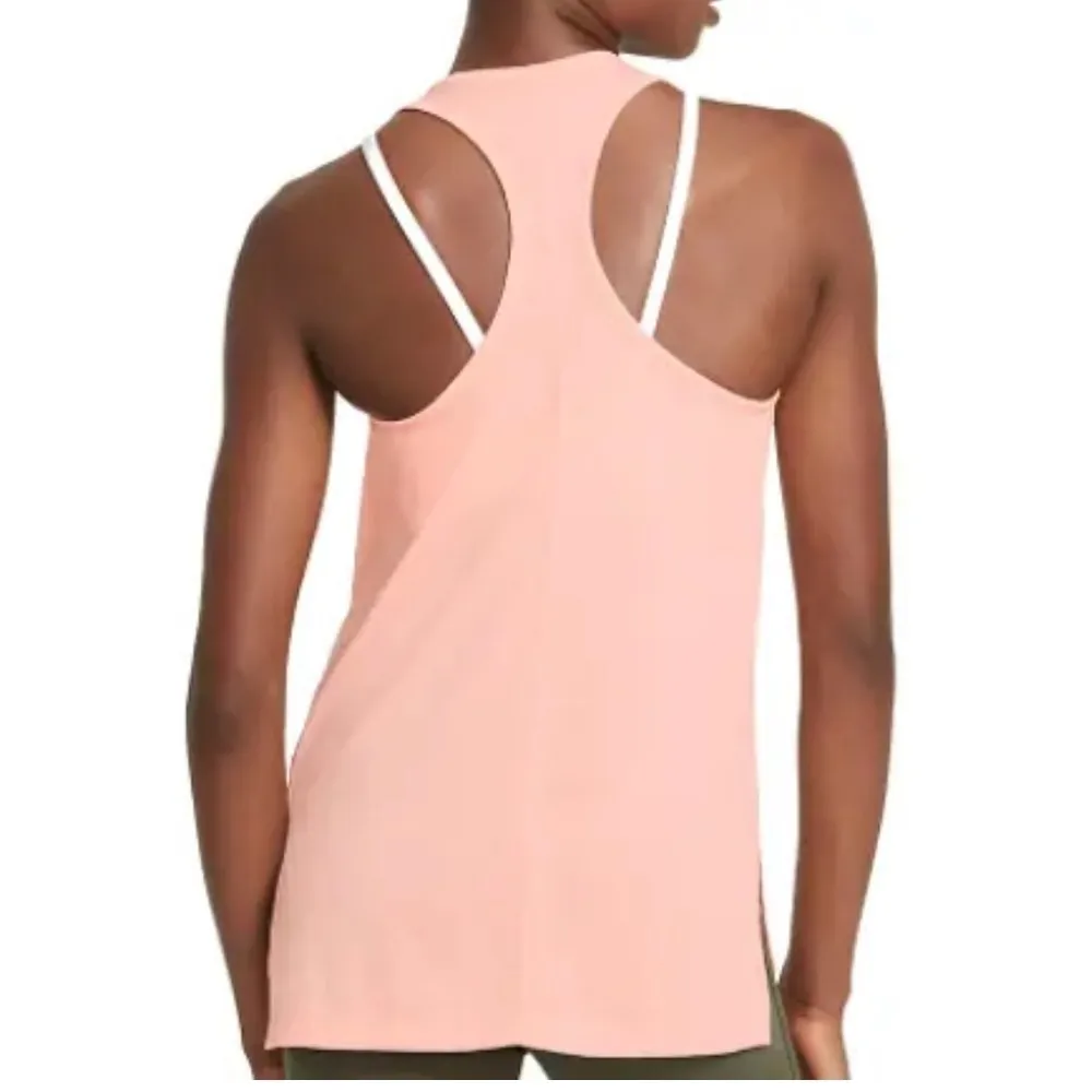 Nike Yoga washed coral racerback tank top size XS NWT - Image 4