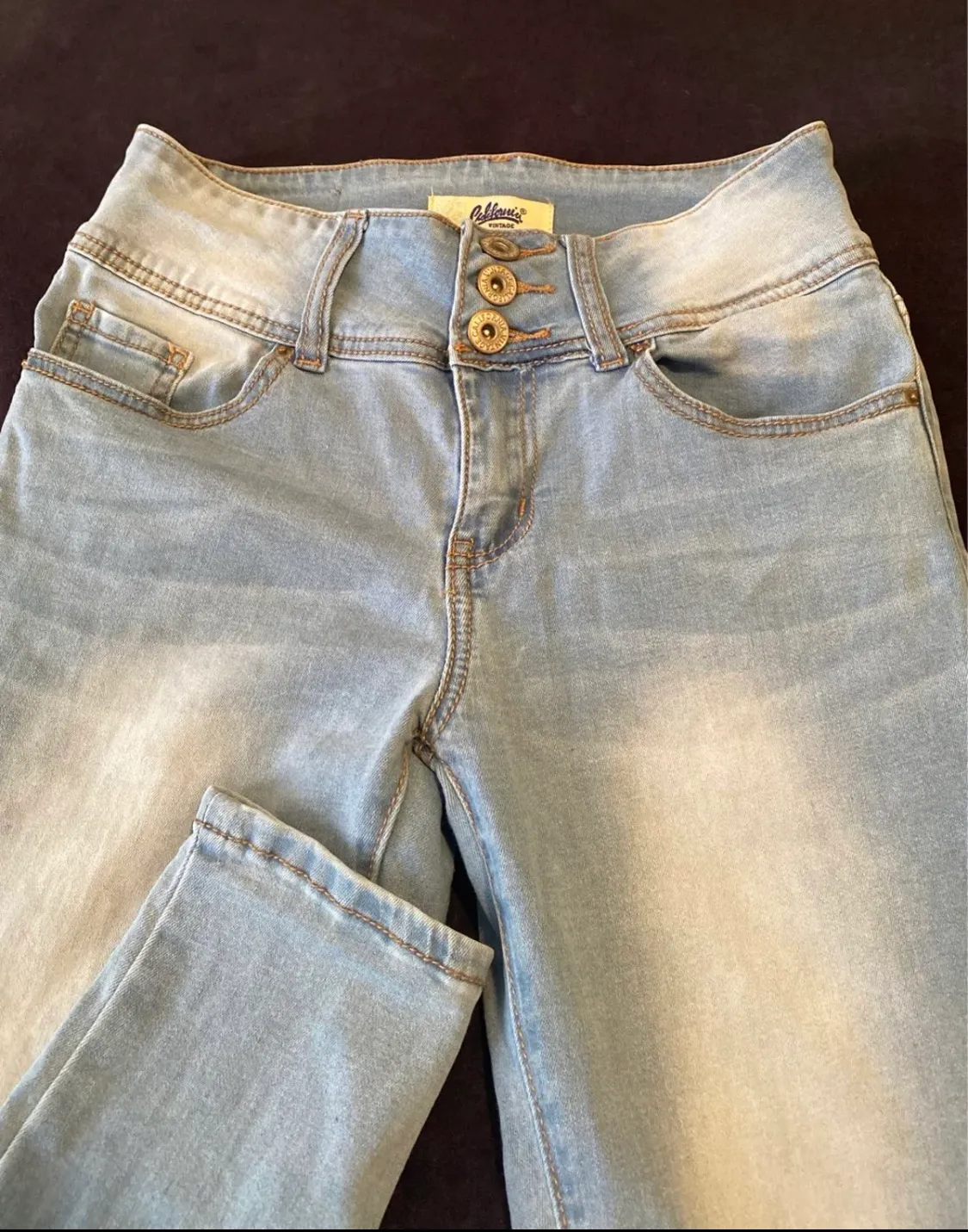 California Jeans Size 7 Colombian Jeans Blue - Image 4