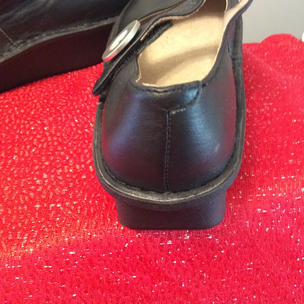 Mary Janes Alegria Black Size 38 UK   7.5 US Womens Leather - Image 4