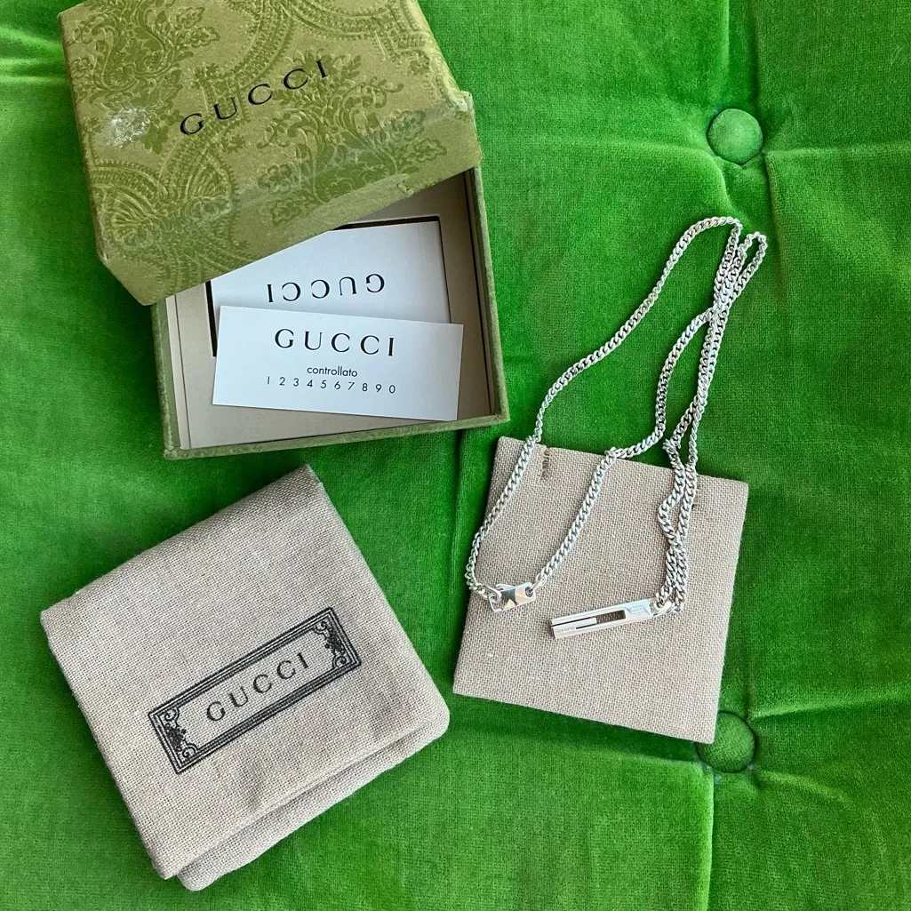 Authentic GUCCI Silver Necklace🔥🔥 - Image 4