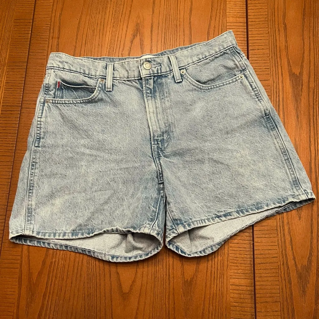 Aritzia Sunday Best Great‎ Mood High-Waisted Mom Jean Denim Shorts Size 27 - Image 9
