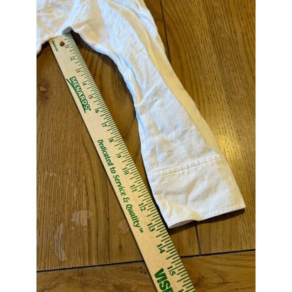 Wilfred Aritzia Button down Shirt Blouse white 100% Organic Linen Size XS Luxury - Image 13