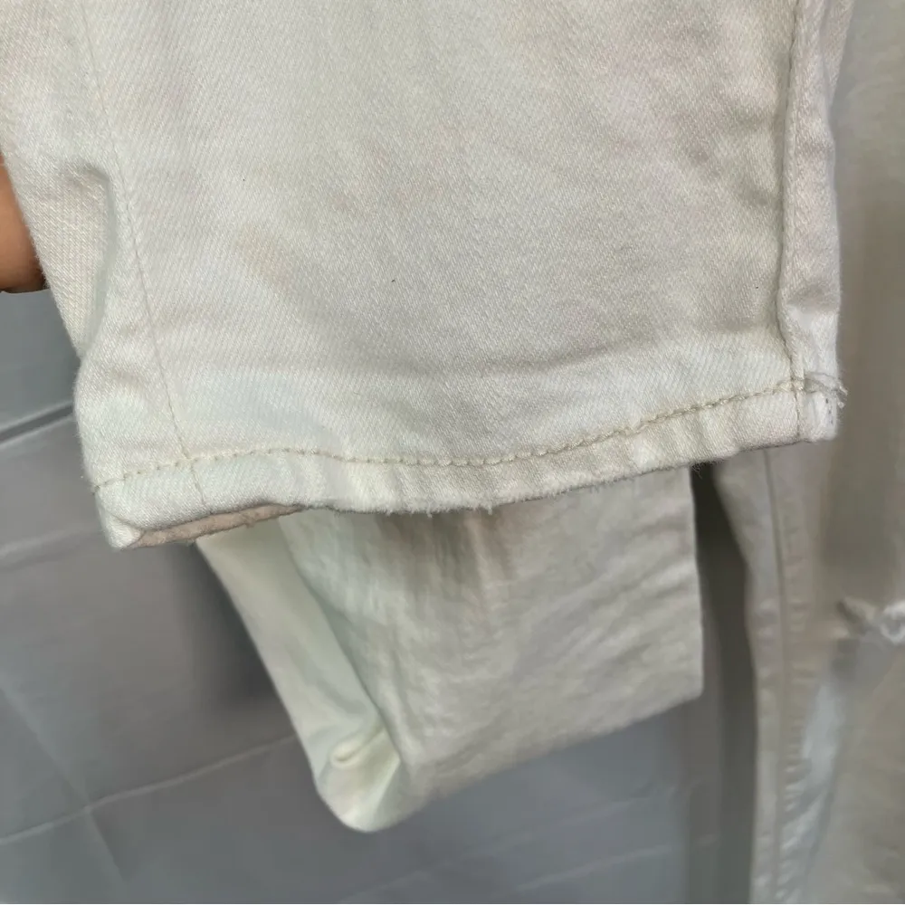 Anthropologie Pilcro Distressed Boyfriend Jeans‎ White Spring New Womens 25 - Image 8