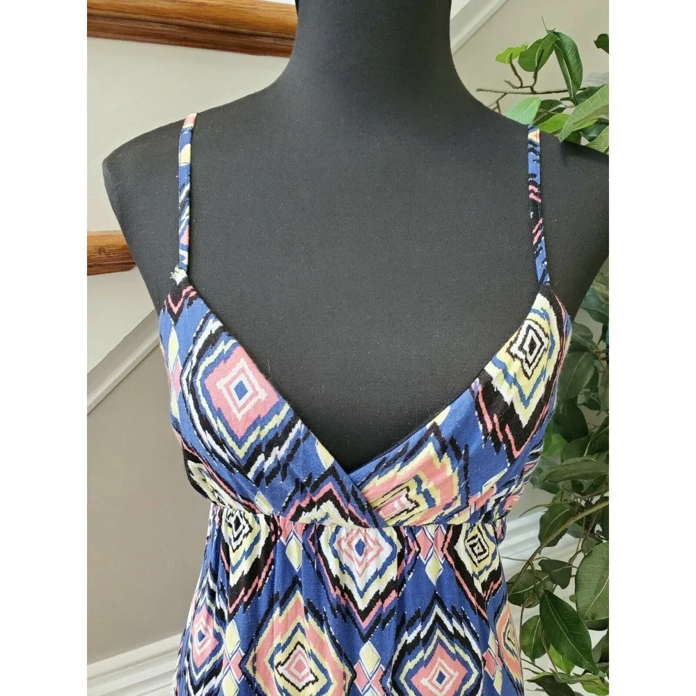 Macie Women's Multicolor 100% Rayon Sleeveless Strappy Long Maxi Dress Size M Size M - Image 5