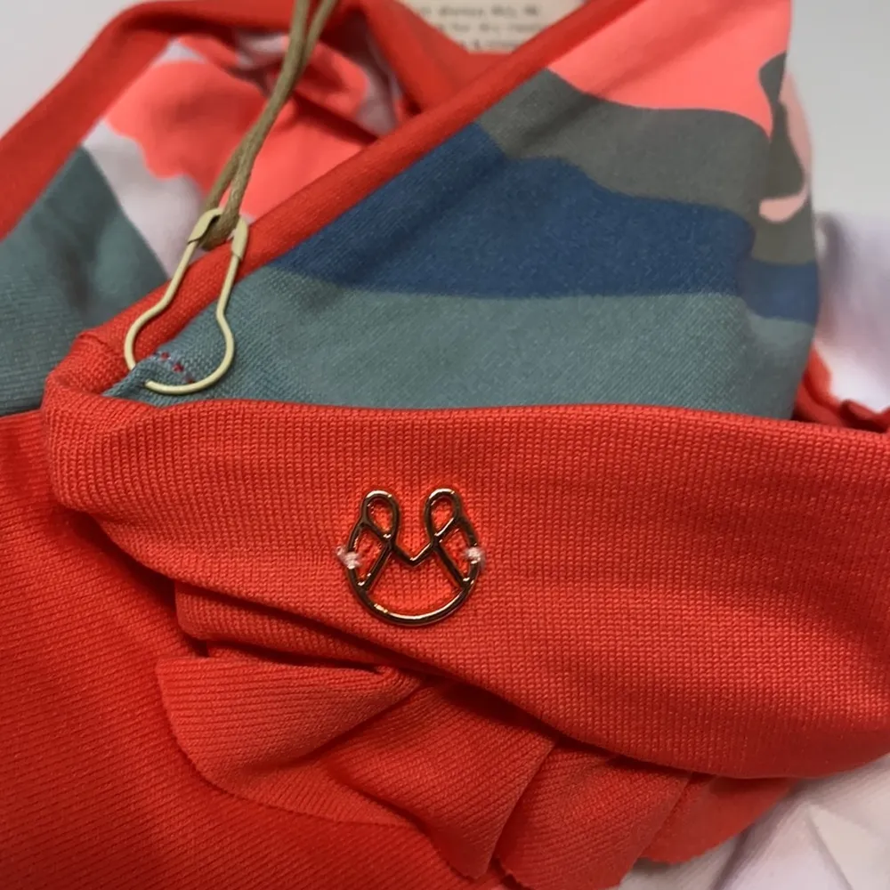 Maaji Mandarin reversible orange ornate swim bottom Large NWT - Image 4