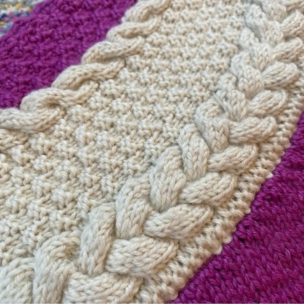 Vintage Handmade Striped Knit Sweater Size undefined - Image 2