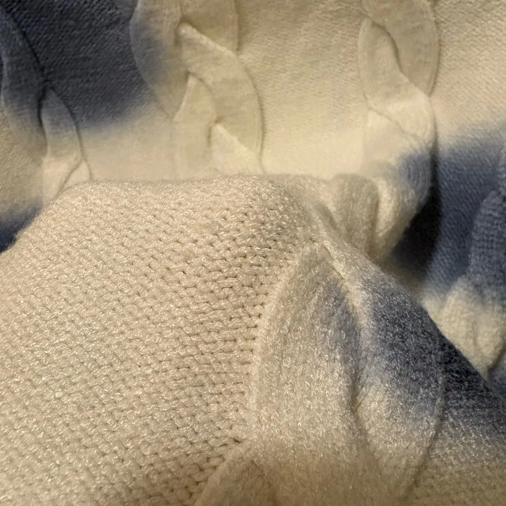 House of Sunny Players cable knit sweater size XS Blue - Image 11