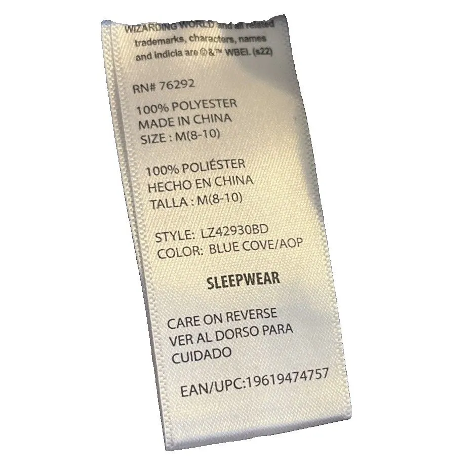 Harry Potter Pajama Pants Women's M Chibi Navy Fleece Jogger Sleepwear Lounge - Image 16