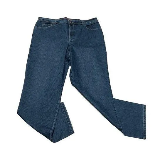 Gloria Vanderbilt Classic Fit Straight Leg Blue Jenas Size 18 NWT - Image 1