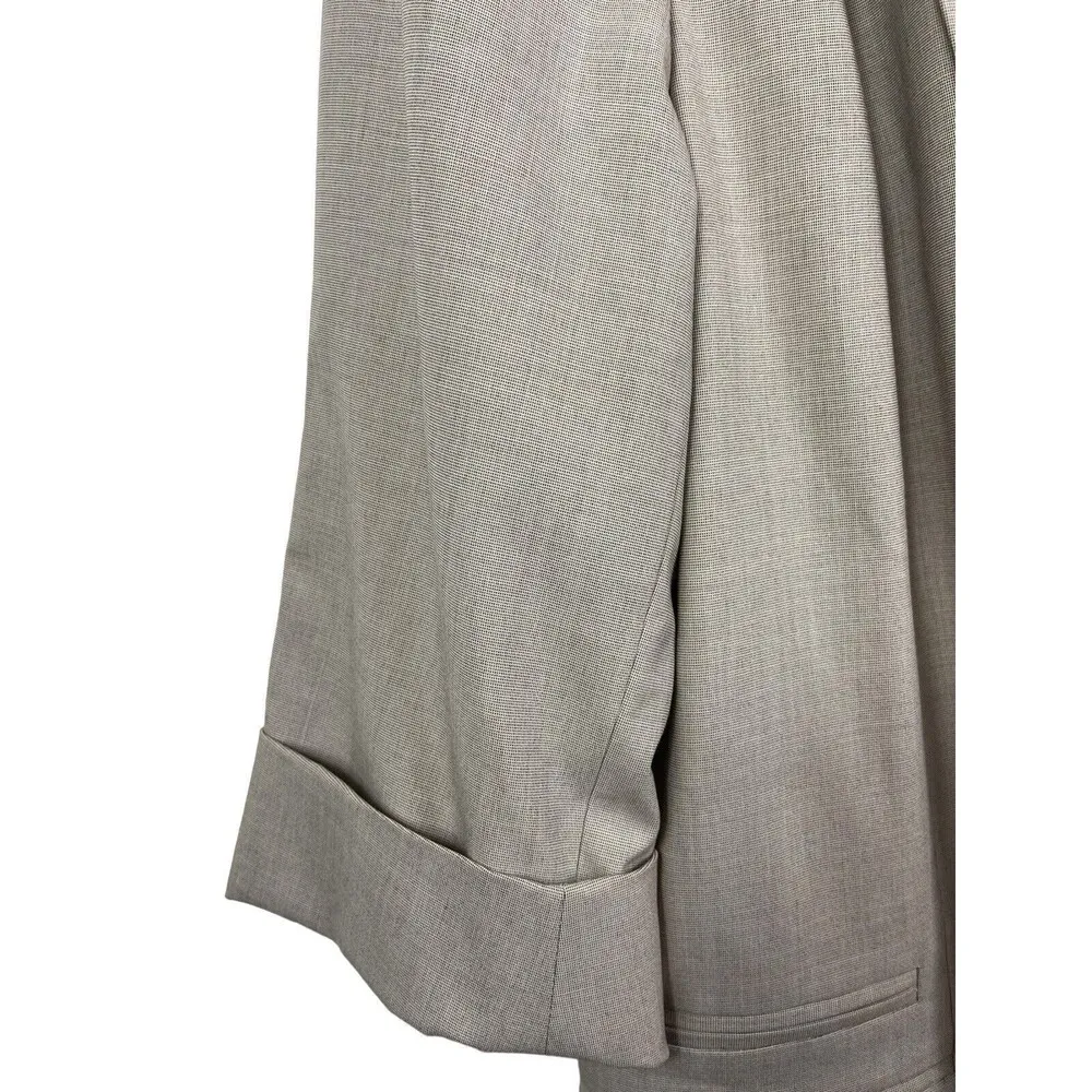 Chico’s 3/4 Sleeve Flax Tan Polished Weave Cerelia Shirt Jacket Sz 3 (XL) NWT - Image 5