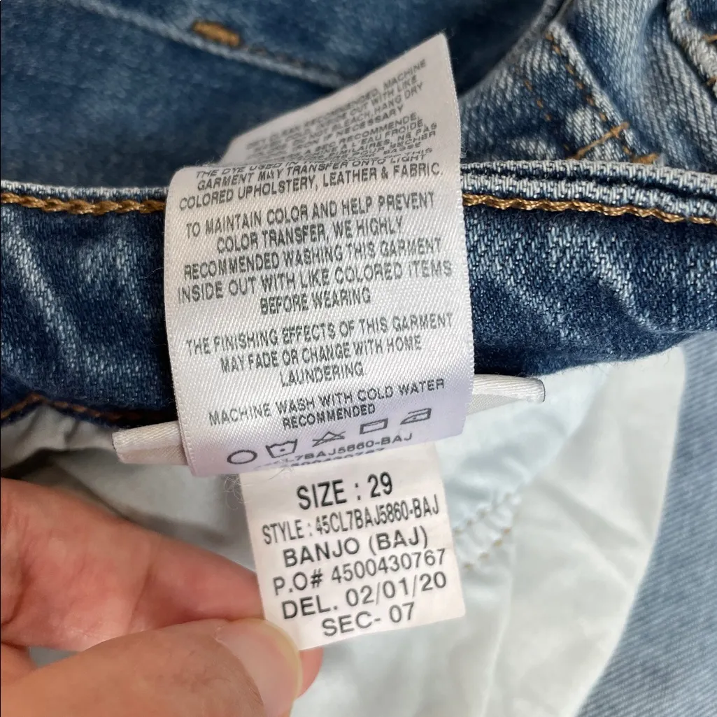 JOE’S JEANS The Niki Mid-Rise Distressed Boyfriend Raw Hem Button Fly Size 29 - Image 13