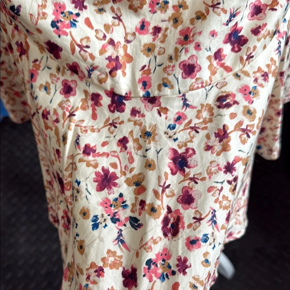 Ro & De Pink and Red Tiered Skater Mini Skirt - Image 3