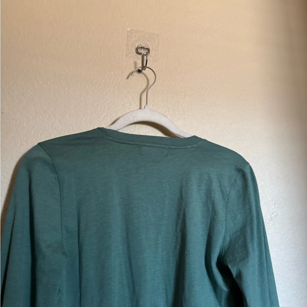 Nation LTD Olive Blouse Sz Small in Green Cardigan Cropped Knit - Image 7