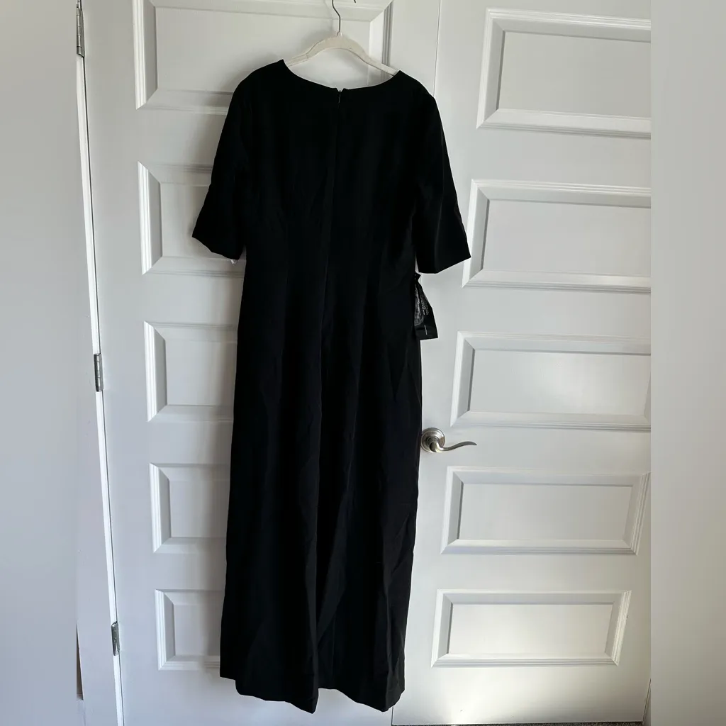 Kay Unger Davina Romper Walk Thru Jumpsuit Dress Black size 12‎ - Image 9