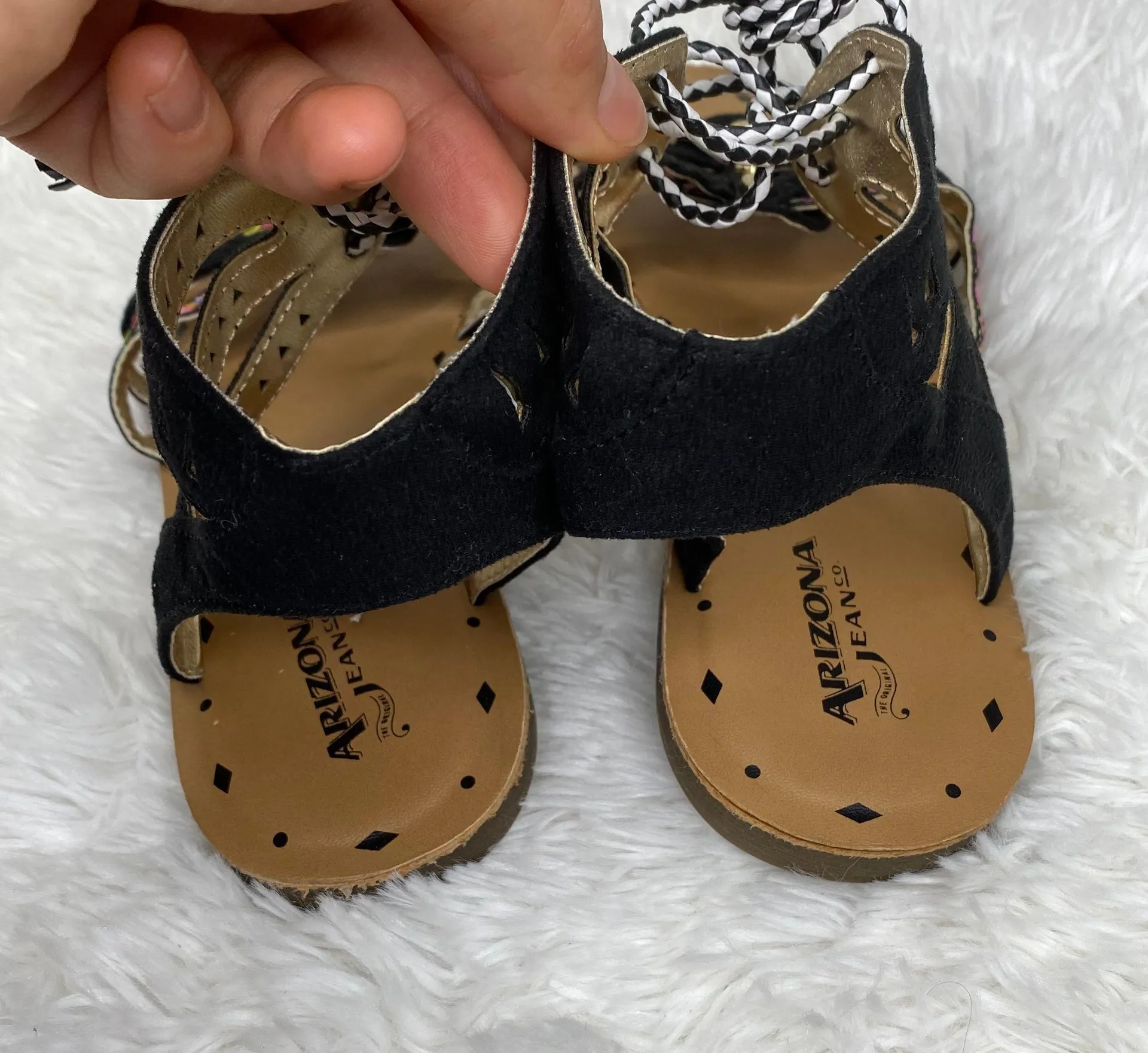 Arizona Jeans New  Bohimian black colorful sandals - Image 6