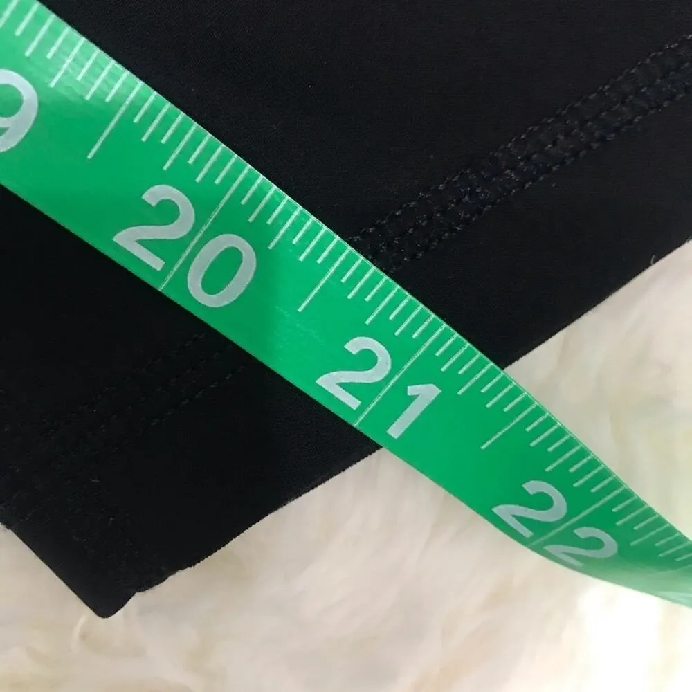 {Ivy Park} Black Capri Athletic Workout Pants Size XXS - Image 8