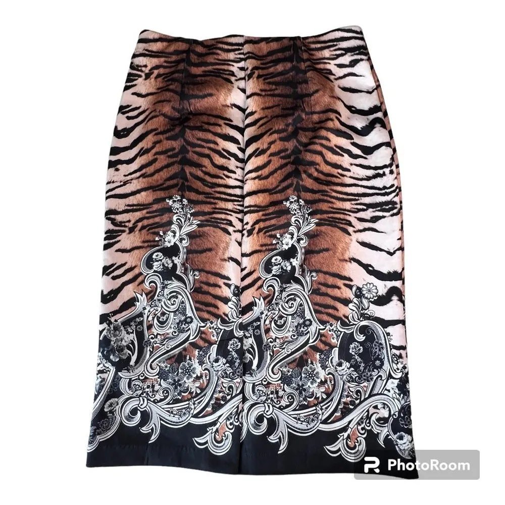 ECI  New York Women's Medium Animal Tiger Print Pencil Skirt - Image 2