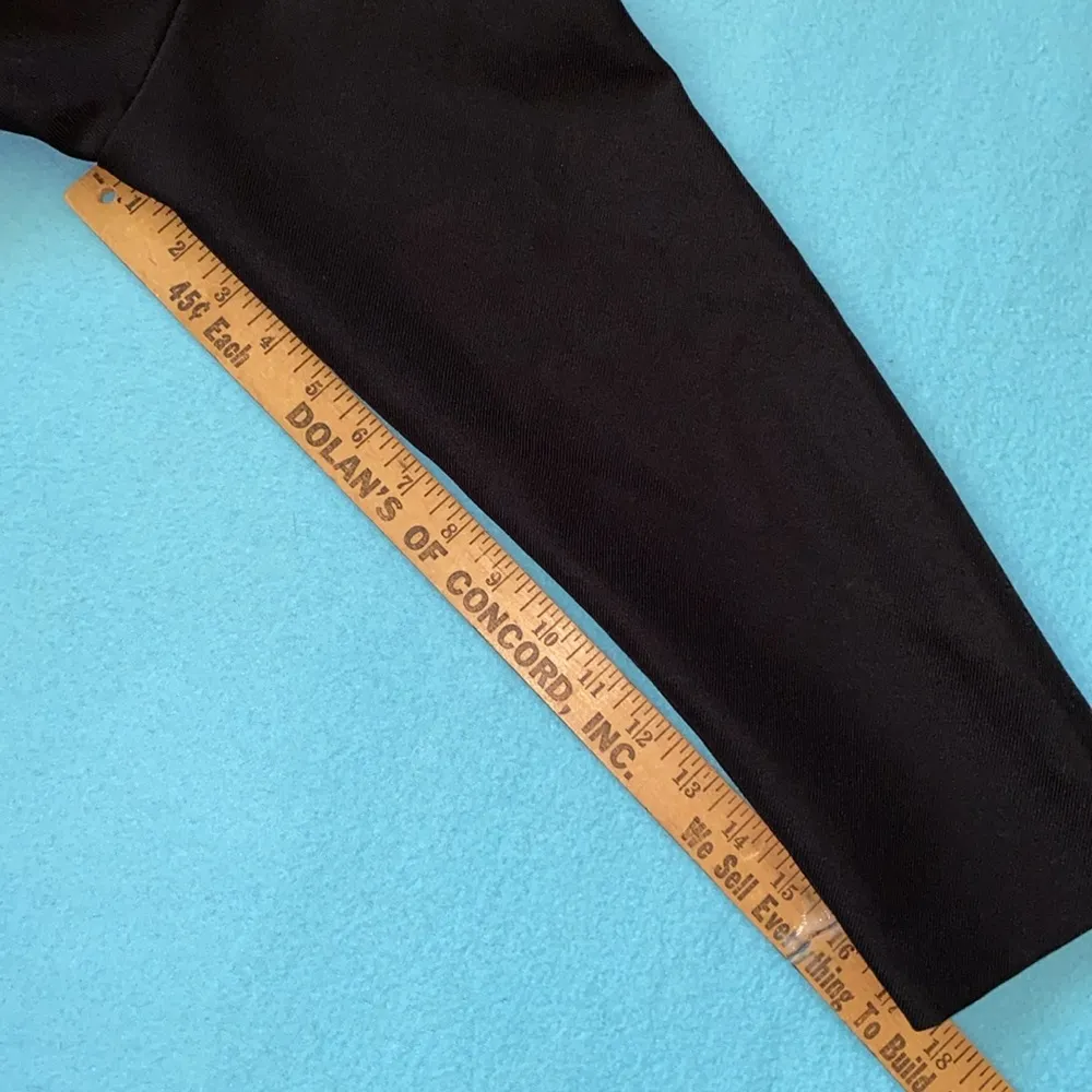 BLAIR BOUTIQUE black blazer suit jacket unlined single button closure size 10 - Image 7