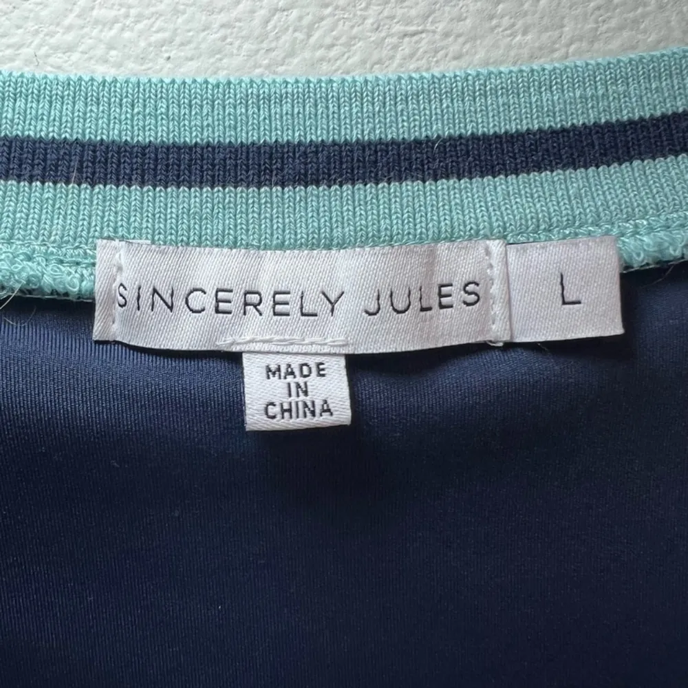 Sincerely Jules Athletic Dress Navy Blue Tennis Shelf Bra Sleeveless Mini Large - Image 10