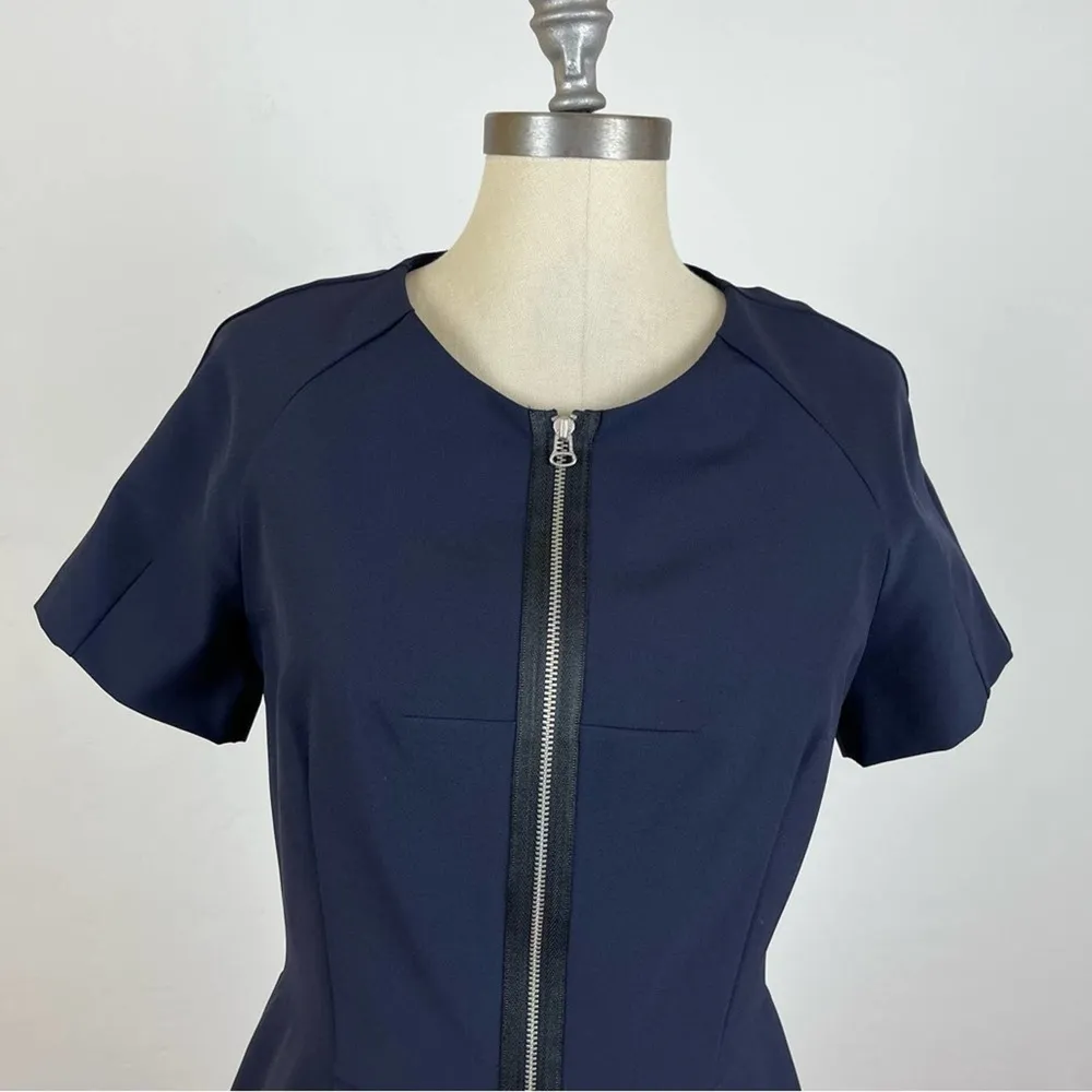 Rebecca Taylor Tech Dress in Navy - Image 3