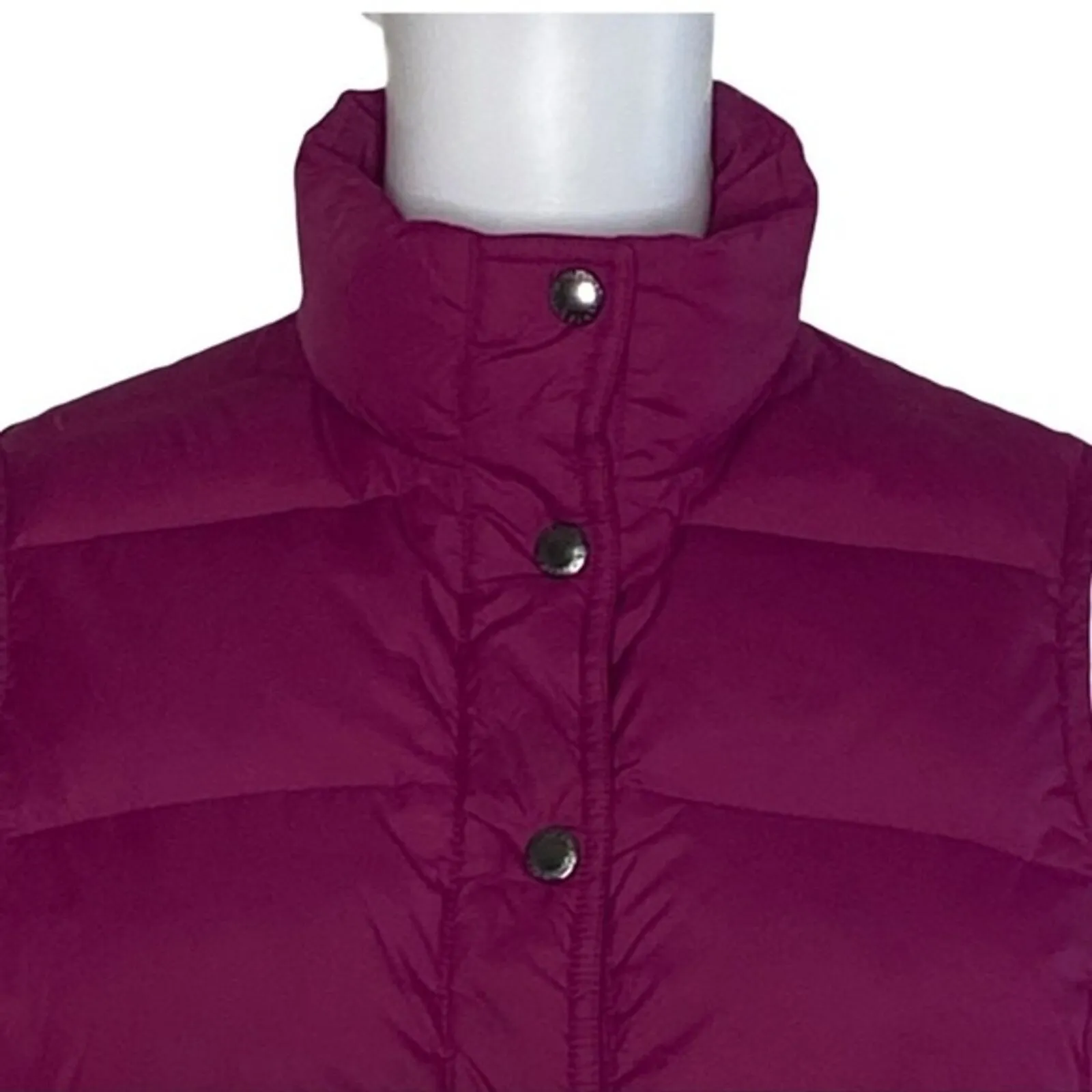 Lands End Jacket Women Small‎ Pink Down Vest Preppy Casual Campcore Cabincore - Image 4