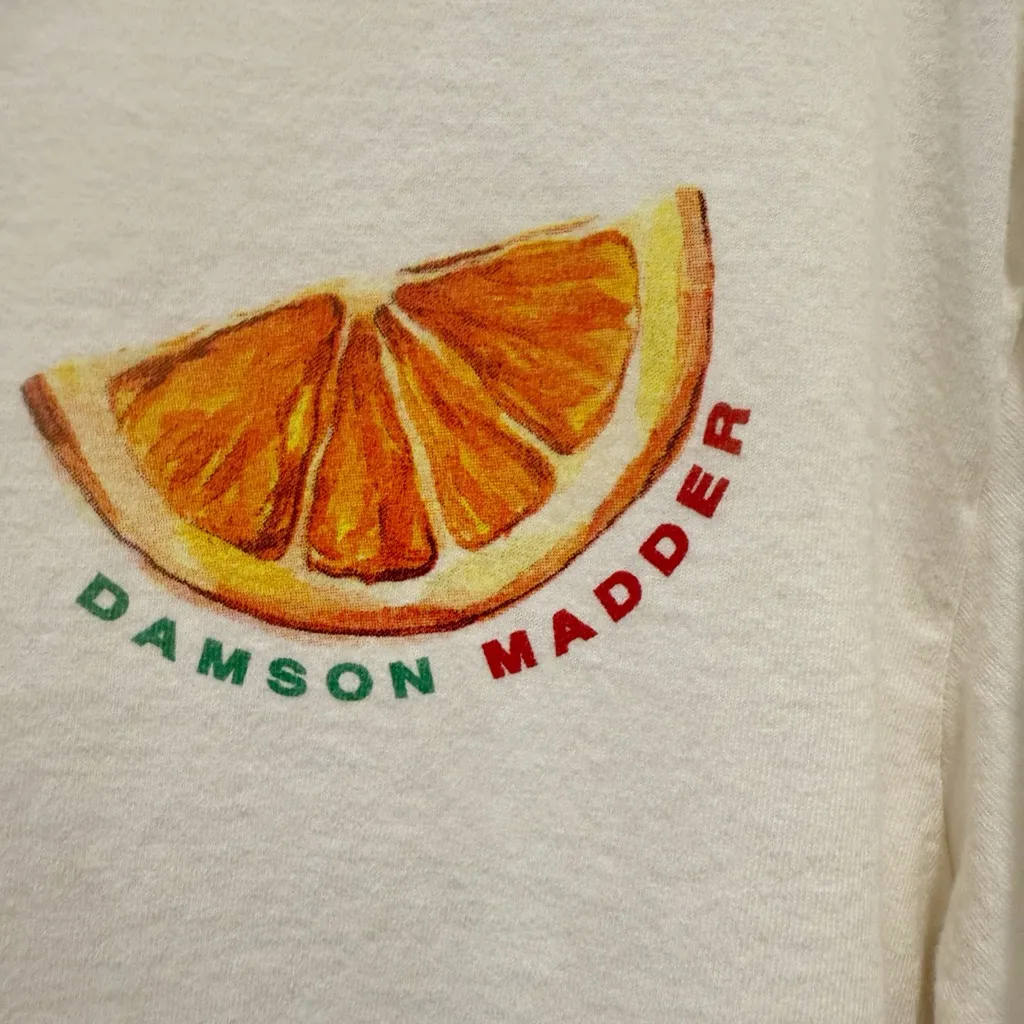 DAMSON MADDER Spritz Boyfriend Graphic Tee size 10 Aperol Spritz White US 6 - Image 7