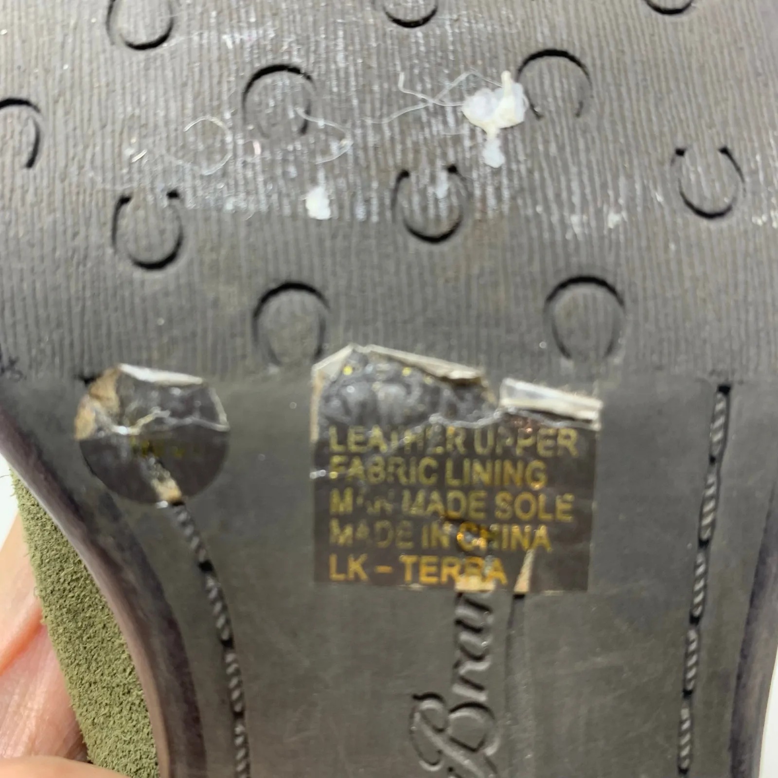 Lucky Brand Terra Green Suede Leather Ankle Boot Bootie Size 7 37 - Image 8