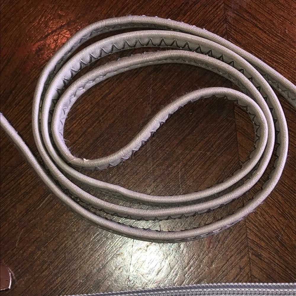 Gray Rhinestone Studded Boho Woven Crossbody Shoulder Purse - Image 4